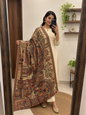 Pure Pashmina Kashmiri Traditional Shawls with Handicraft Work