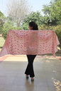 Kashmiri Traditional Pashmina Fabric With Handicraft Aari & Tilla Work (stole)