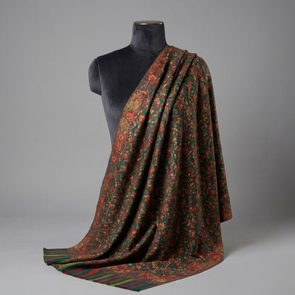 Pure Pashmina Kashmiri Traditional Shawls with Handicraft Work