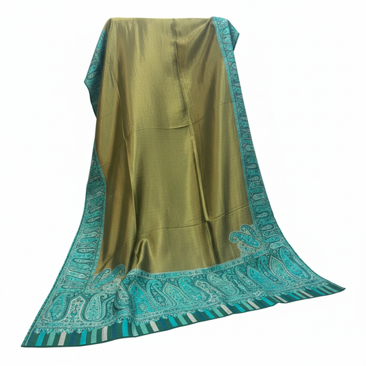 Pure Pashmina Kashmiri Traditional Shawls with Handicraft Work